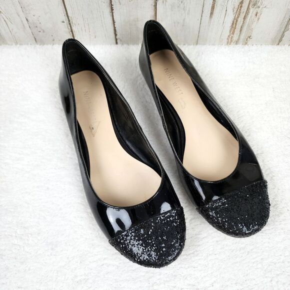 Nine West Lucille Black Flats Size 7 - Picture 10 of 10
